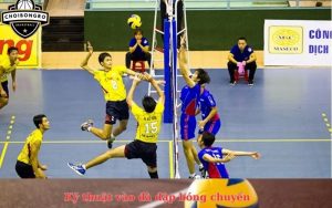 Kỹ thuật vào đà đập bóng chuyền