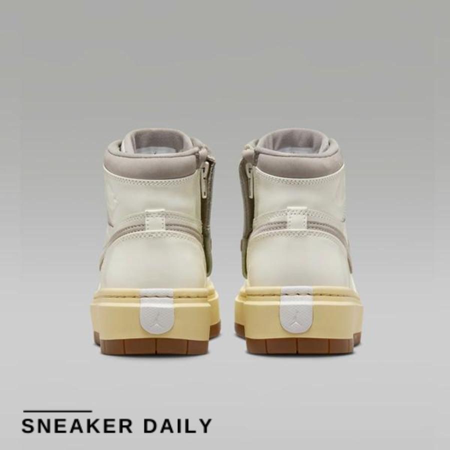 Giày Air Jordan 1 Elevate High Sail Grey Gum Medium Brown (WMNS) DZ3744-100 - Ảnh 10