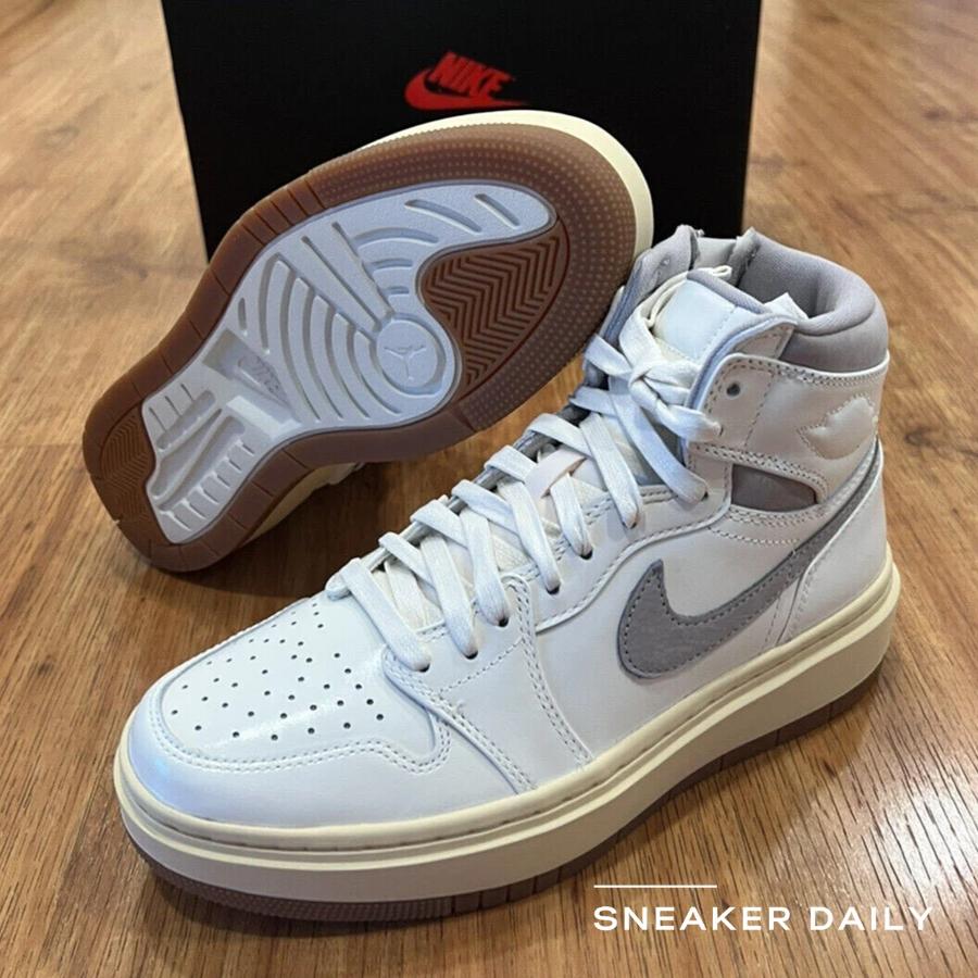 Giày Air Jordan 1 Elevate High Sail Grey Gum Medium Brown (WMNS) DZ3744-100 - Ảnh 4