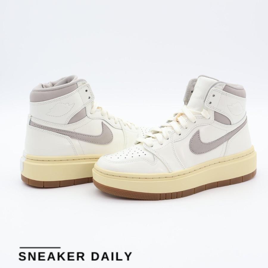 Giày Air Jordan 1 Elevate High Sail Grey Gum Medium Brown (WMNS) DZ3744-100 - Ảnh 6