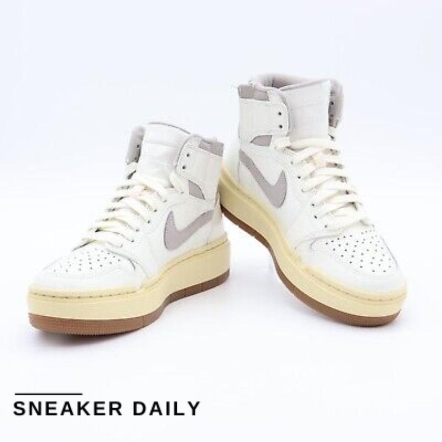 Giày Air Jordan 1 Elevate High Sail Grey Gum Medium Brown (WMNS) DZ3744-100 - Ảnh 7