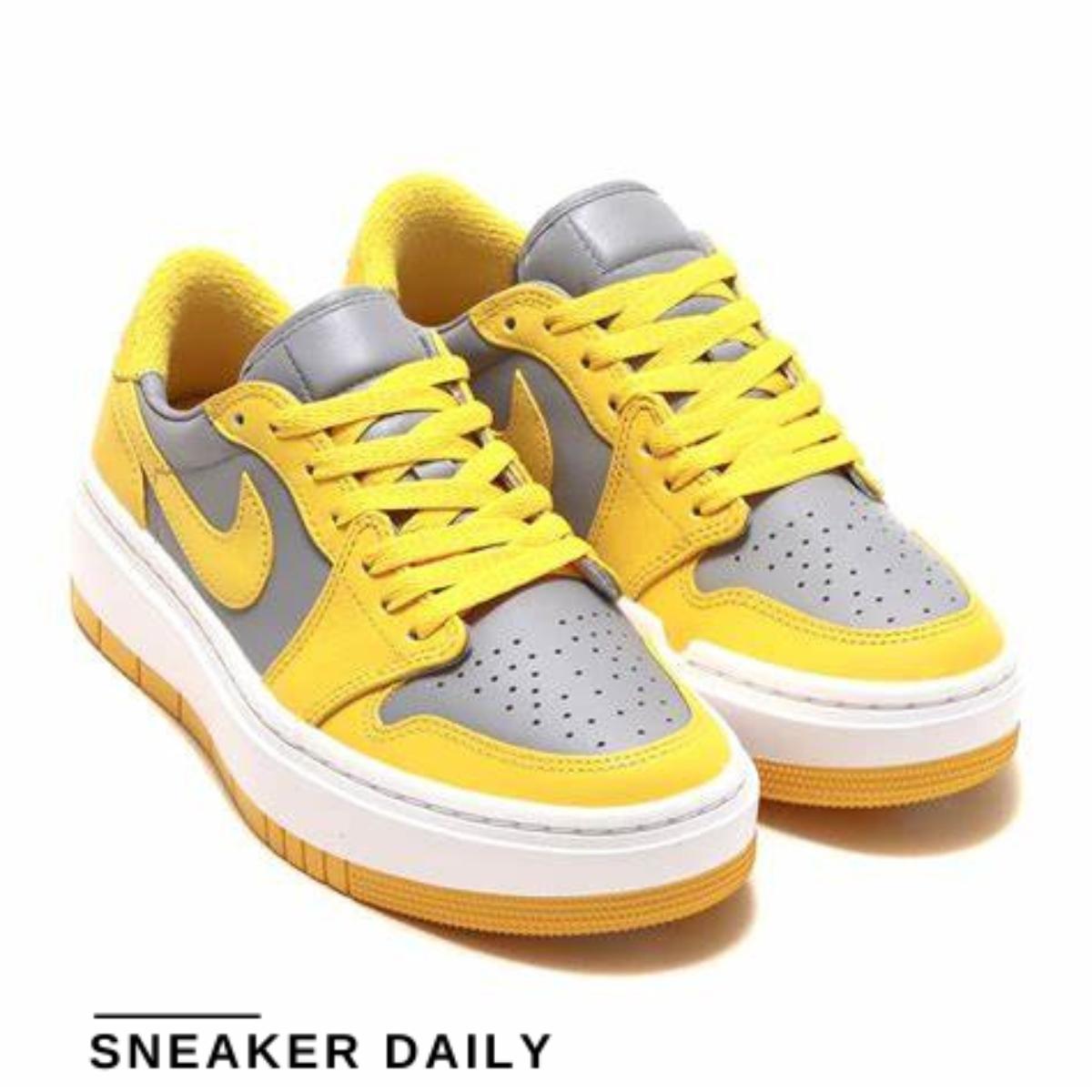 Giày Air Jordan 1 Elevate Low Cement Grey Varsity Maize (WMNS) DH7004-017 - Ảnh 10