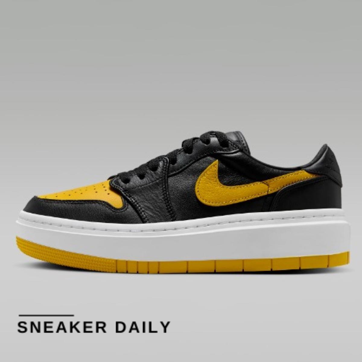 Chi tiết logo Jumpman và Wings trên Air Jordan 1 Elevate Low Yellow Ochre