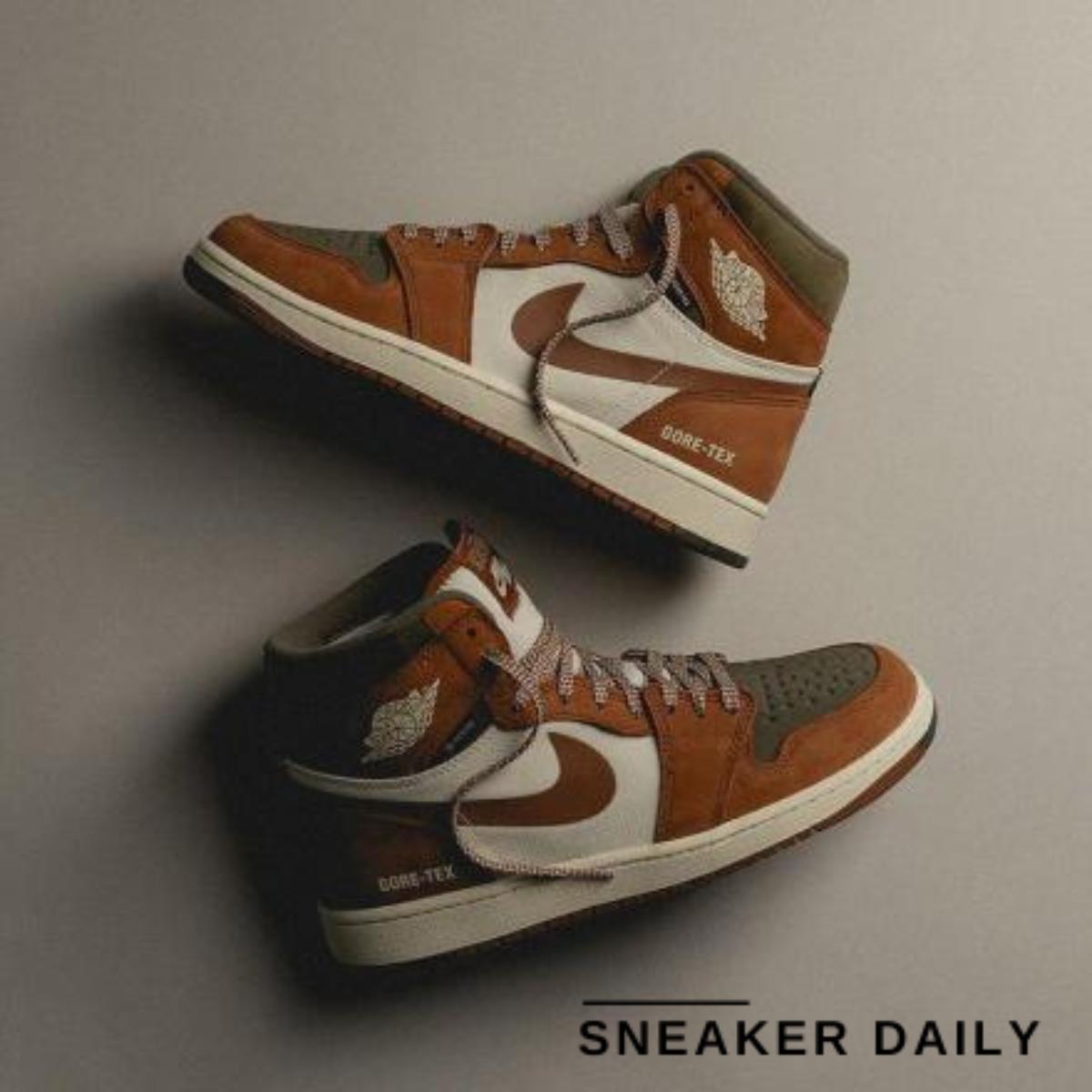 Giày Air Jordan 1 High Element Gore-Tex Legend Coffee DB2889-102 - Ảnh 8