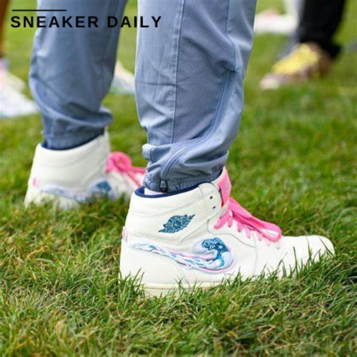 Giày Air Jordan 1 High Golf Michelle Wie Pebble Beach FV3565-100 - Ảnh 2