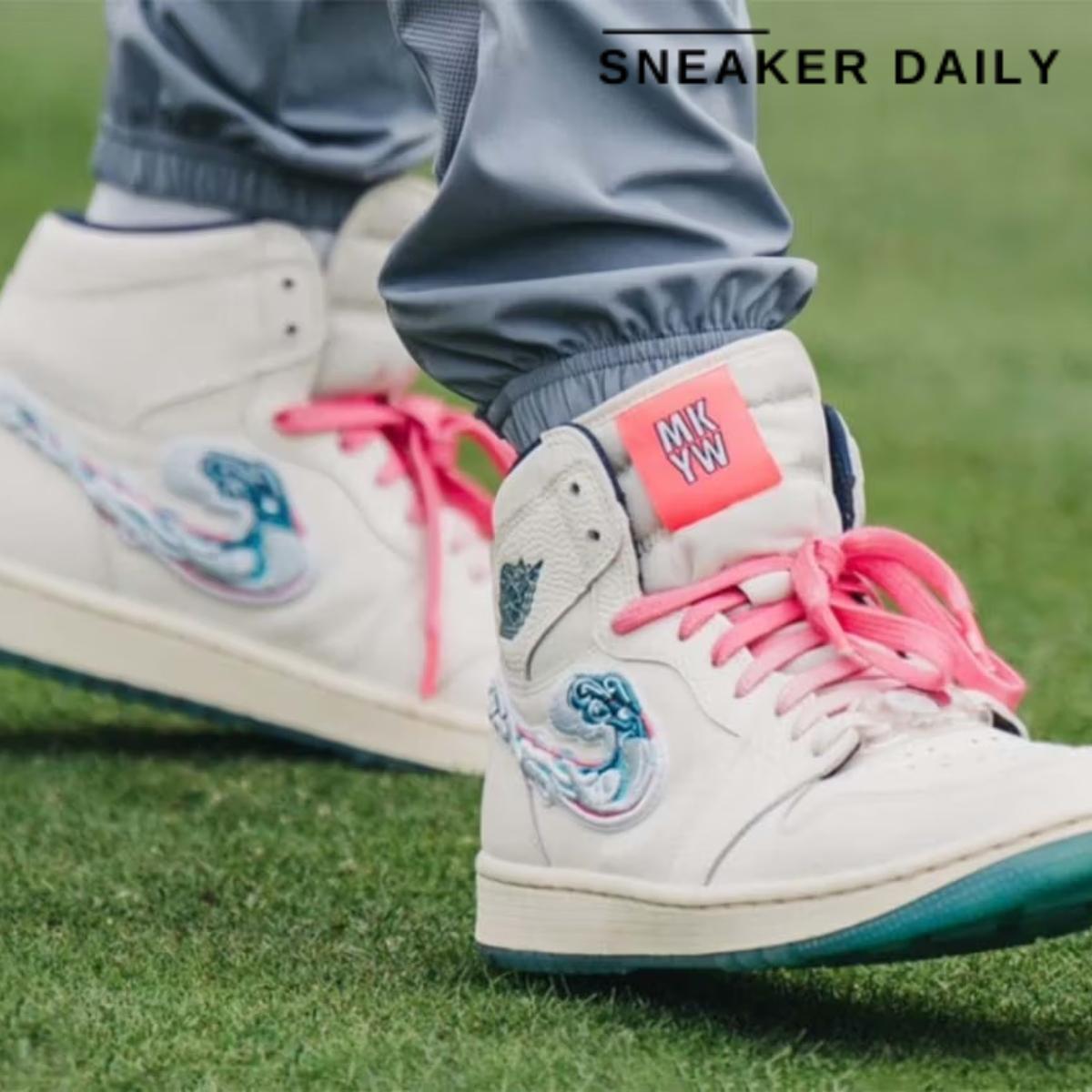 Giày Air Jordan 1 High Golf Michelle Wie Pebble Beach FV3565-100 - Ảnh 4