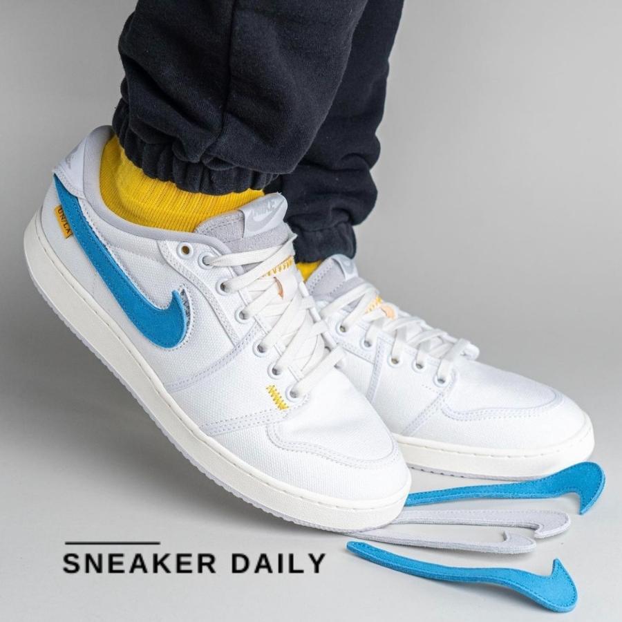 Giày Air Jordan 1 KO Low x Union LA White Neutral Grey DO8912-101 - Ảnh 2
