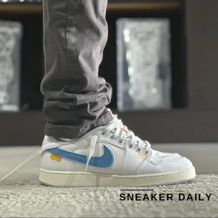Giày Air Jordan 1 KO Low x Union LA White Neutral Grey DO8912-101 - Ảnh 6