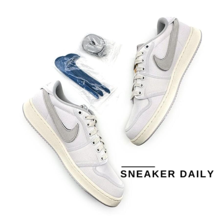 Giày Air Jordan 1 KO Low x Union LA White Neutral Grey DO8912-101 - Ảnh 7