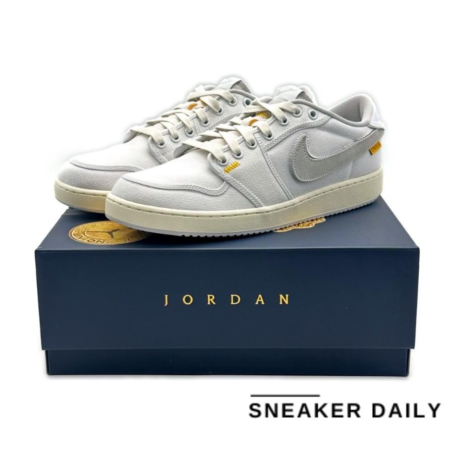 Giày Air Jordan 1 KO Low x Union LA White Neutral Grey DO8912-101 - Ảnh 8
