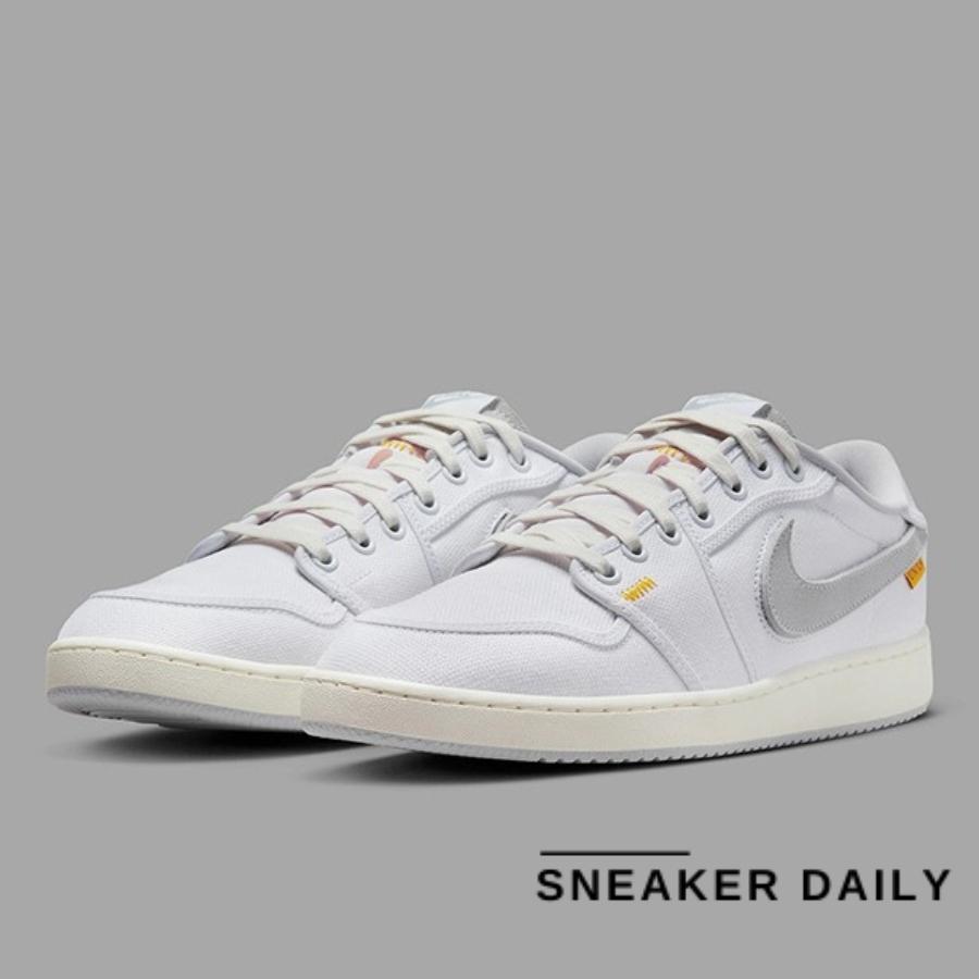 Giày Air Jordan 1 KO Low x Union LA White Neutral Grey DO8912-101 - Ảnh 9