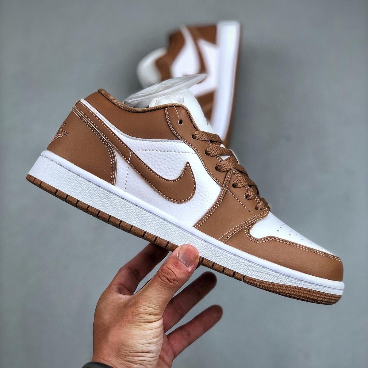 Giày Air Jordan 1 Low Archaeo Brown White DC0774-202 - Ảnh 5