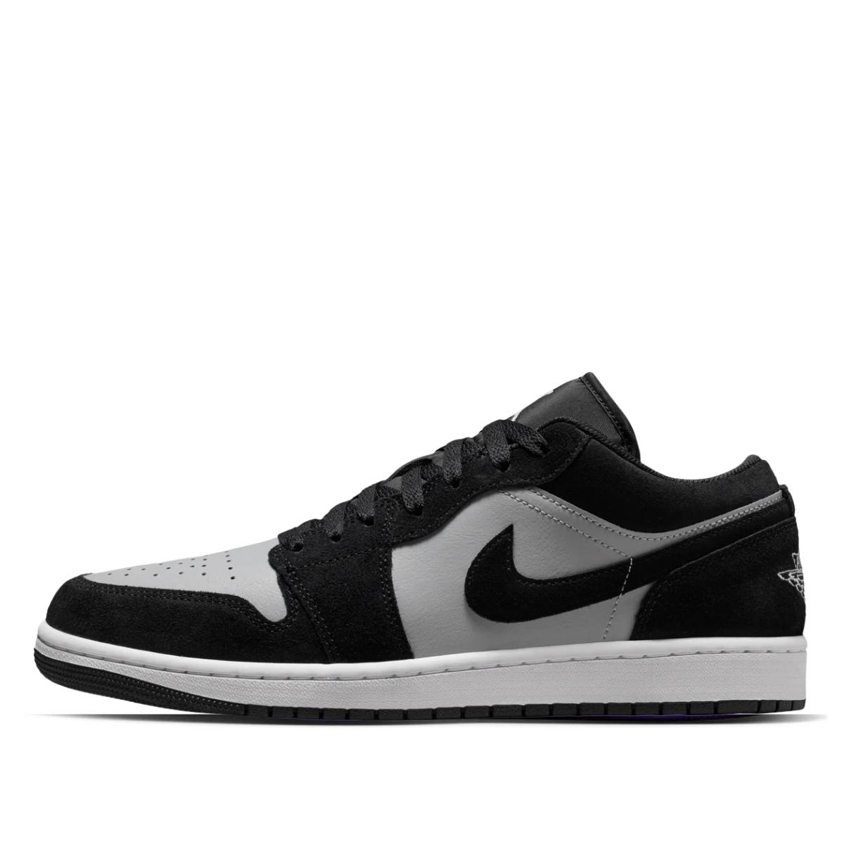 Giày Air Jordan 1 Low Black Light Smoke Grey 553558-048 góc nhìn tổng thể