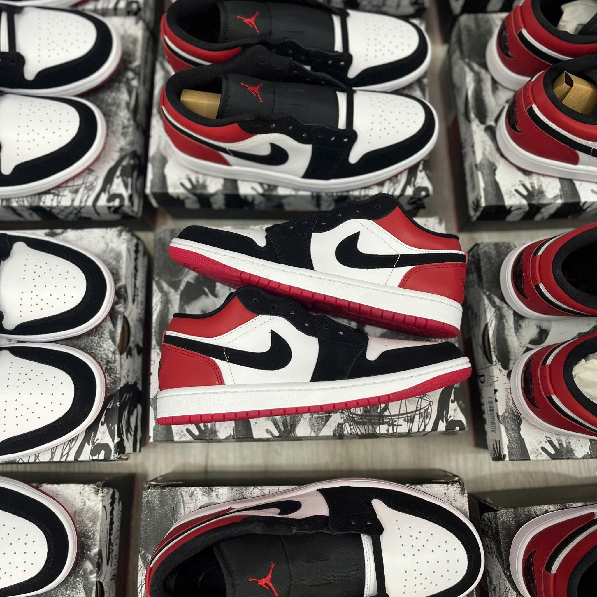 Giày Air Jordan 1 Low Black Toe 2025 IB8971-106 - Ảnh 7