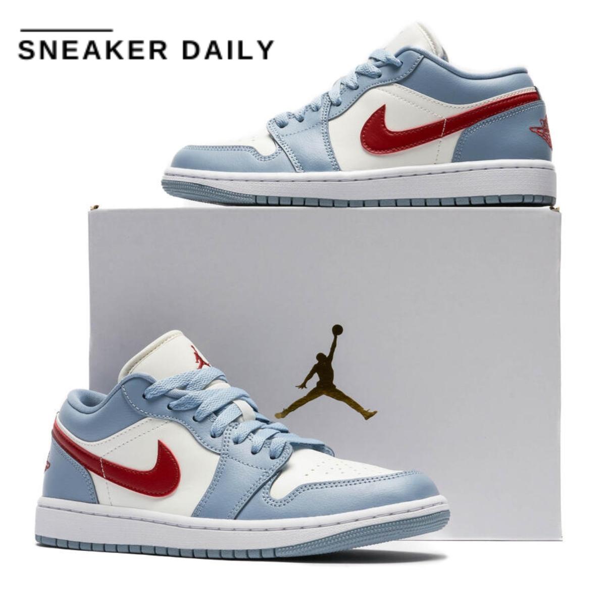 Giày Air Jordan 1 Low Blue Whisper (WMNS) DC0774-164 - Ảnh 7
