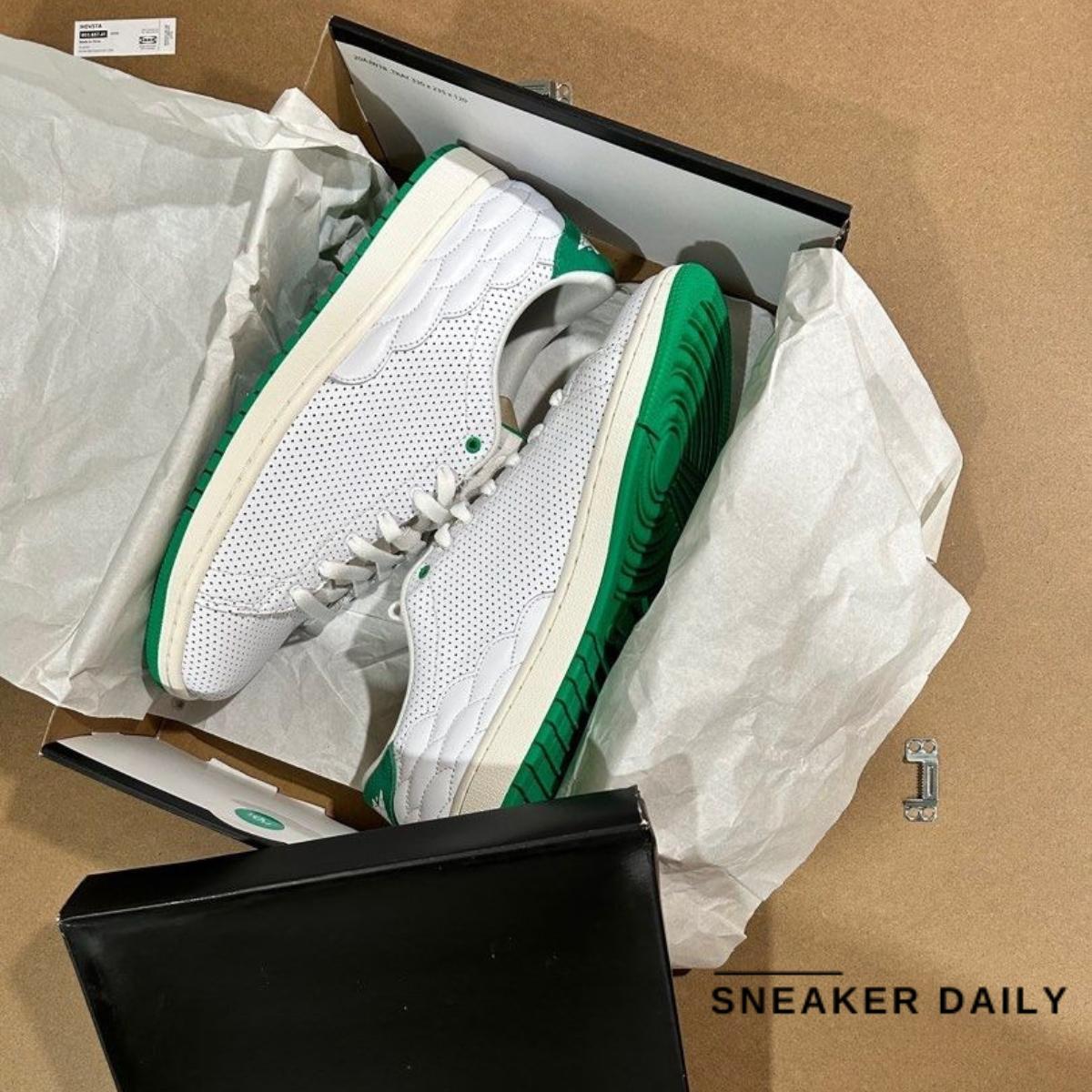 Giày Air Jordan 1 Low Centre Court White Stadium Green DJ2756-113 - Ảnh 7