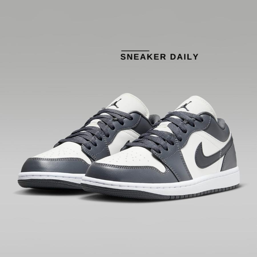 Giày Air Jordan 1 Low Dark Grey (Wmns) DC0774-102 - Ảnh 12