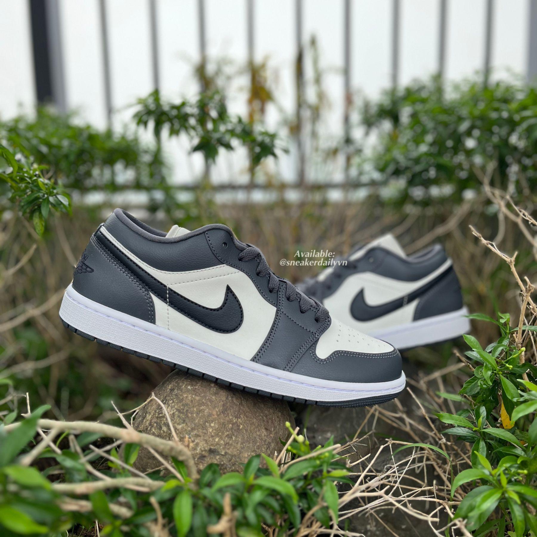 Giày Air Jordan 1 Low Dark Grey (Wmns) DC0774-102 - Ảnh 2