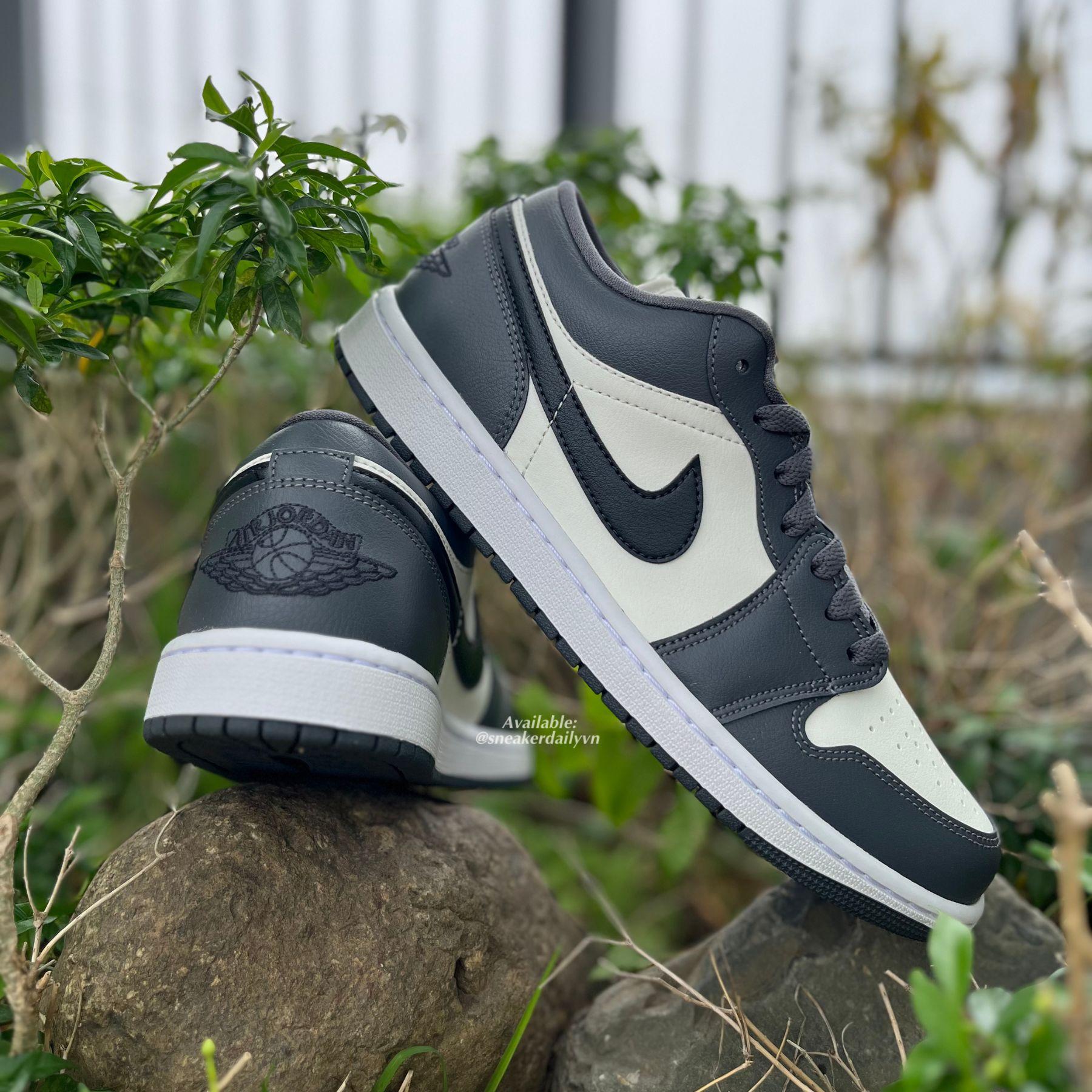 Giày Air Jordan 1 Low Dark Grey (Wmns) DC0774-102 - Ảnh 4