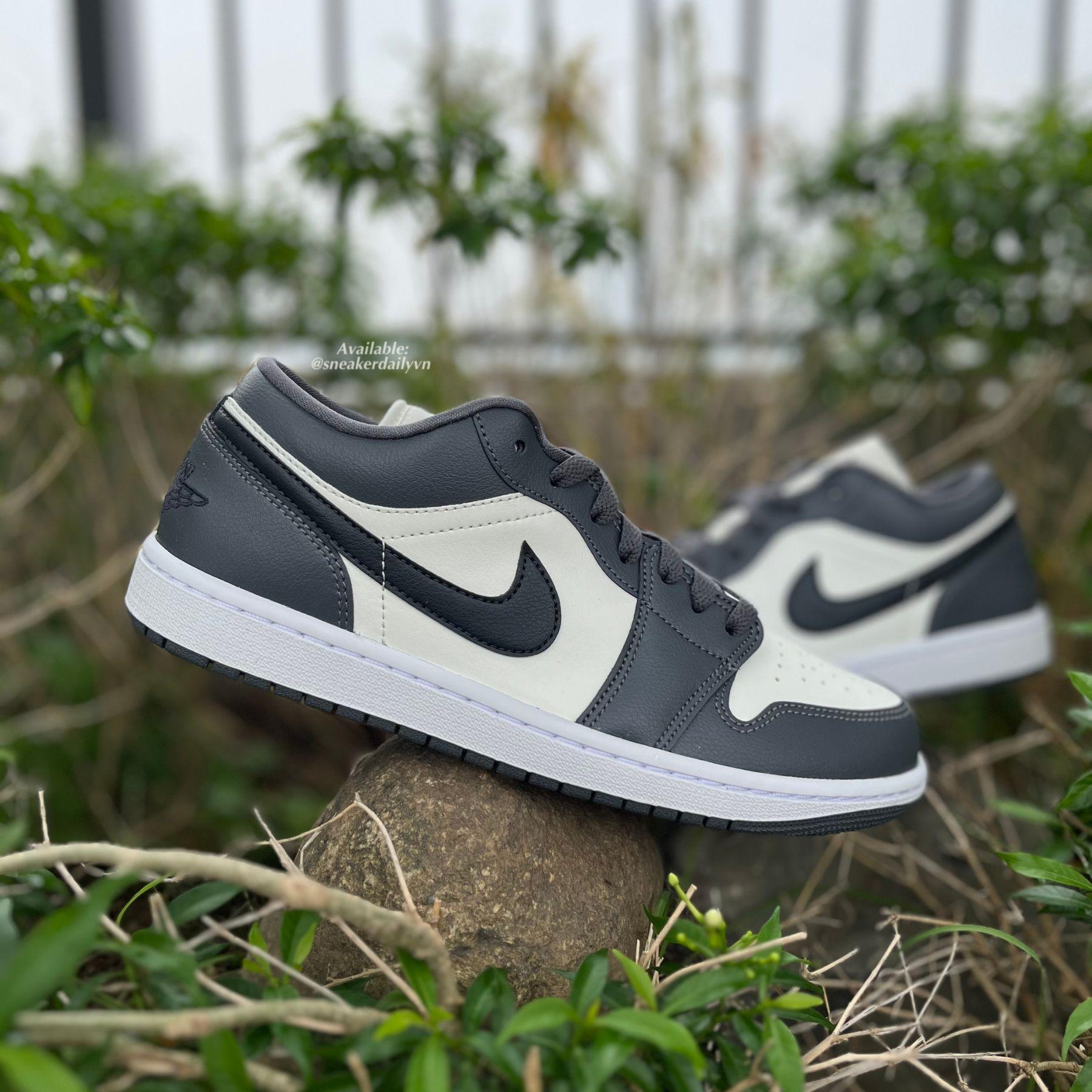 Giày Air Jordan 1 Low Dark Grey (Wmns) DC0774-102 - Ảnh 8