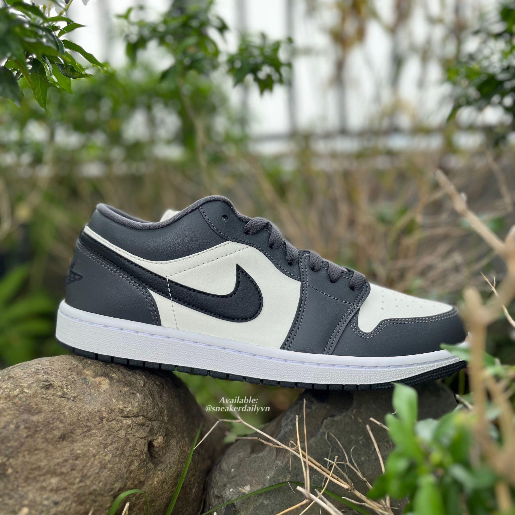 Giày Air Jordan 1 Low Dark Grey (Wmns) DC0774-102 - Ảnh 9