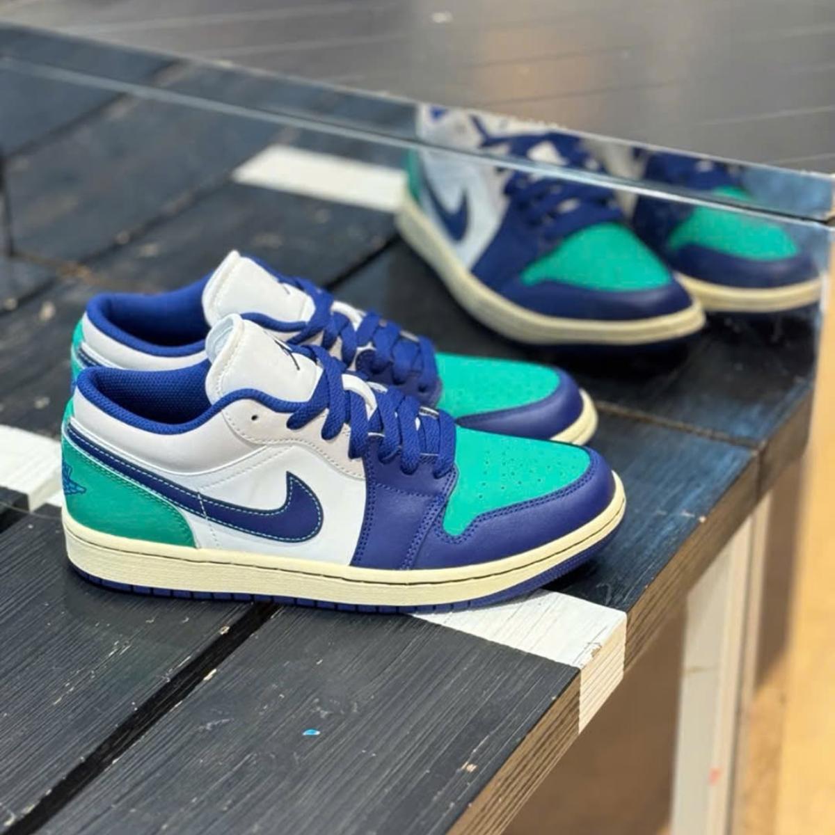 Giày Air Jordan 1 Low Deep Royal Blue 553558-147 - Ảnh 2
