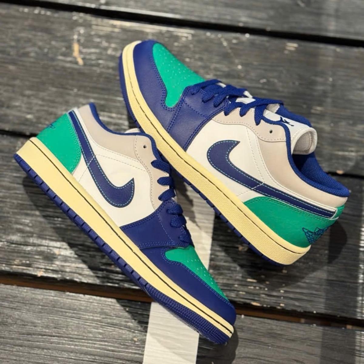 Giày Air Jordan 1 Low Deep Royal Blue 553558-147 - Ảnh 3