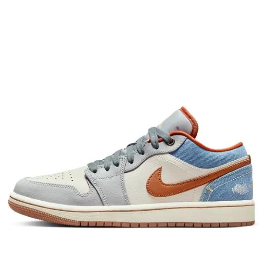 Giày Air Jordan 1 Low Denim Phantom Multi FZ5045-091 phối denim và da