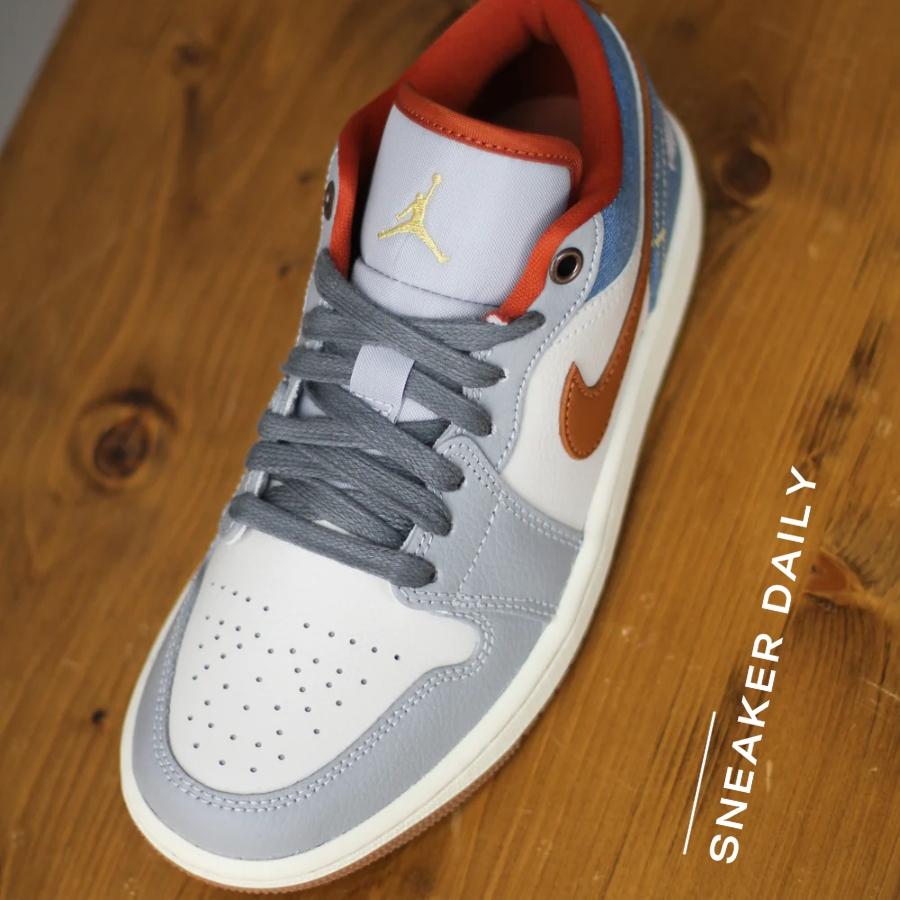 Giày Air Jordan 1 Low Denim Phantom Multi FZ5045-091 - Ảnh 3