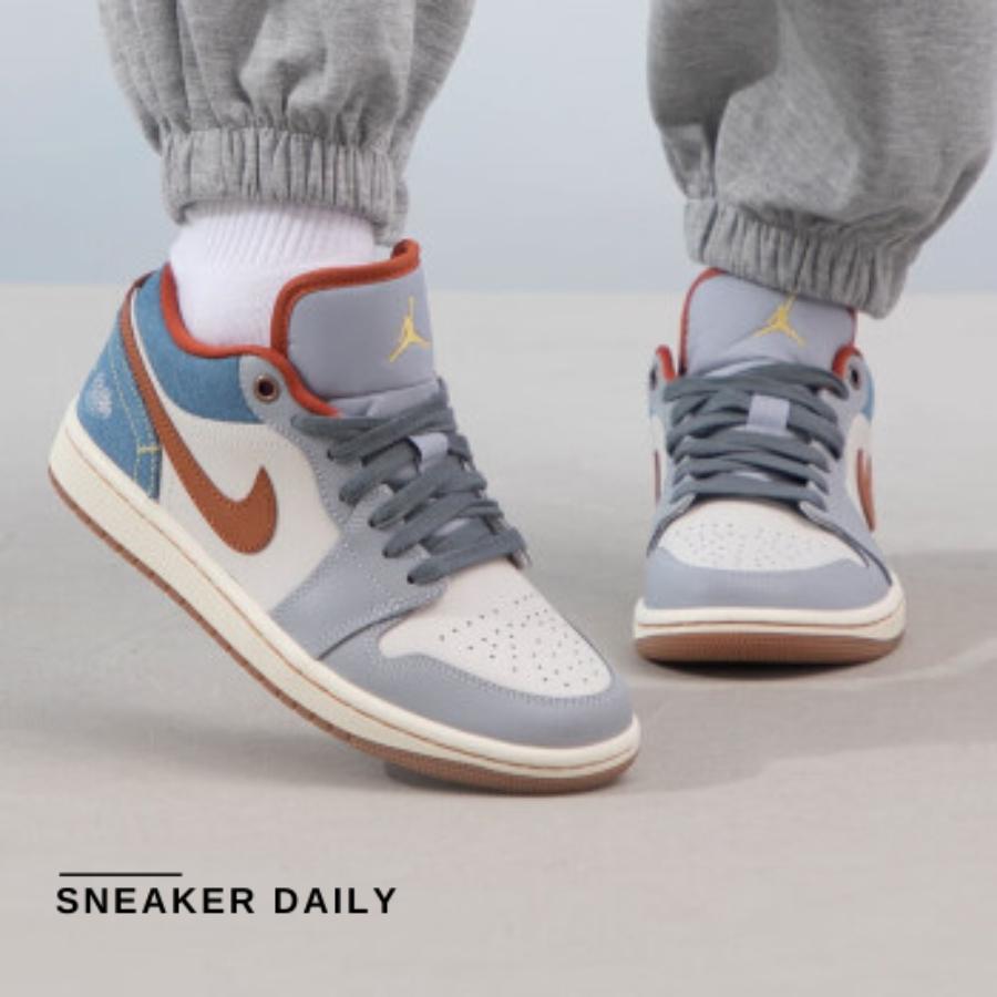 Giày Air Jordan 1 Low Denim Phantom Multi FZ5045-091 - Ảnh 5