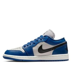Giày Air Jordan 1 Low Gray Navy Blue Black (WMNS) DC0774-402