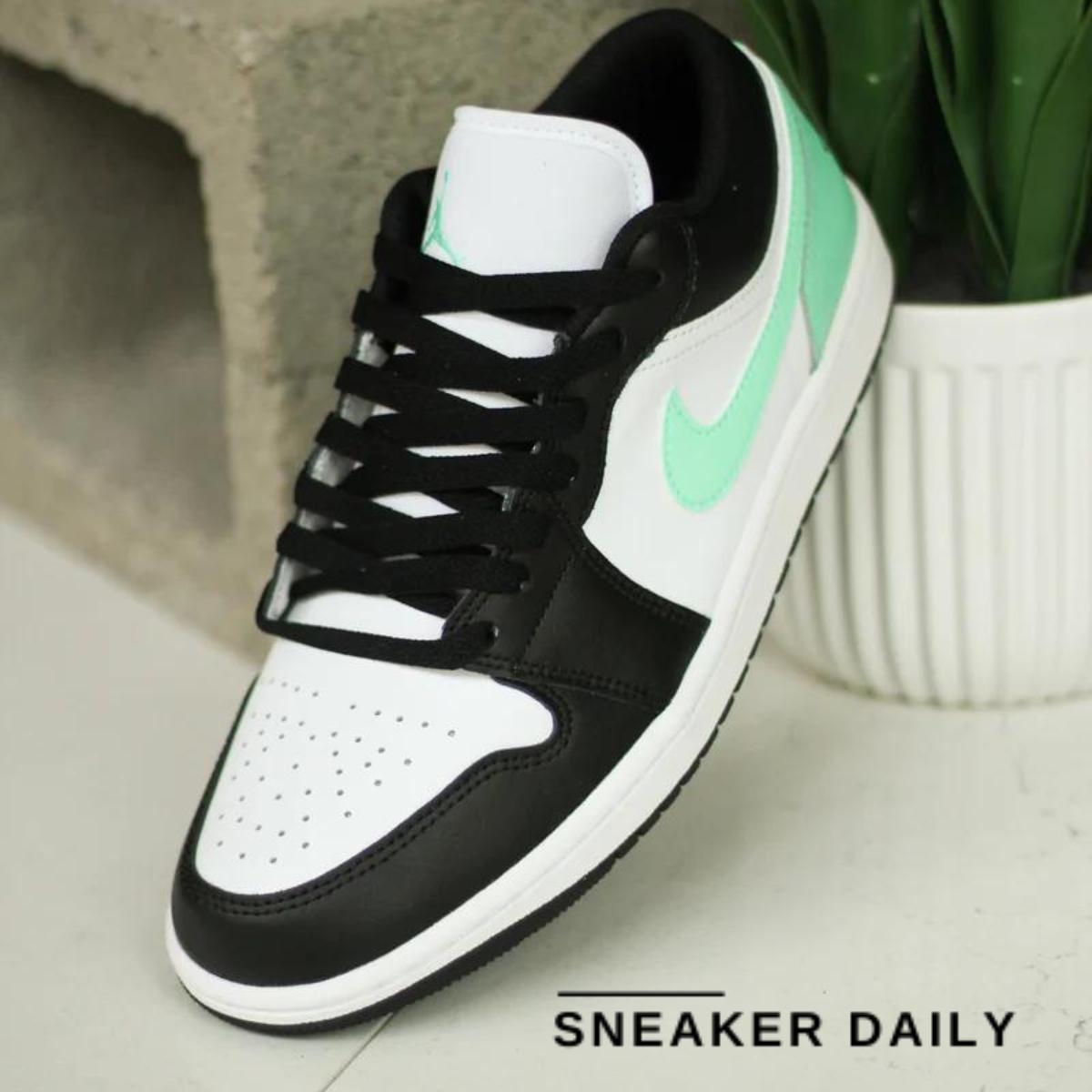 Giày Air Jordan 1 Low Green Glow 553558-131 - Ảnh 5