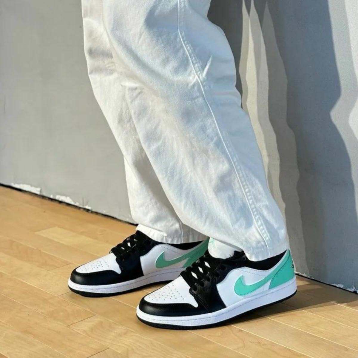 Giày Air Jordan 1 Low Green Glow 553558-131 - Ảnh 7