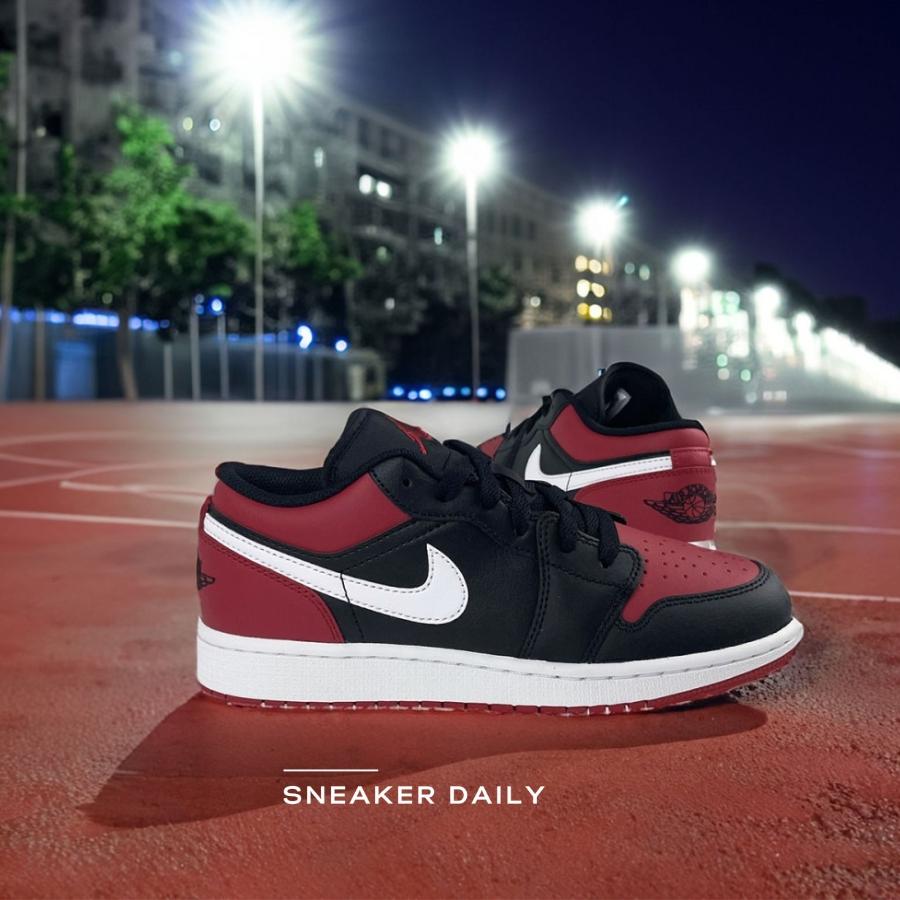 Giày Air Jordan 1 Low GS Alternate Bred Toe 553560-066 - Ảnh 10