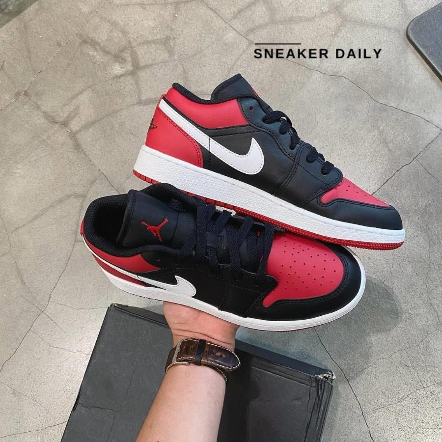 Giày Air Jordan 1 Low GS Alternate Bred Toe 553560-066 - Ảnh 3