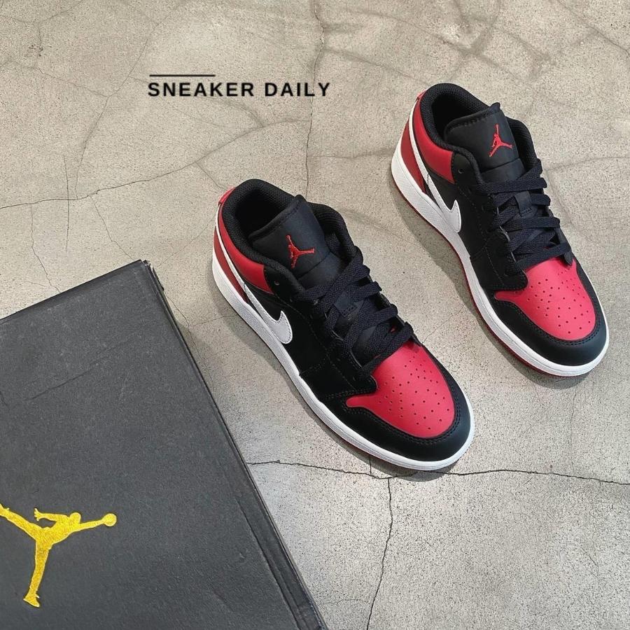 Giày Air Jordan 1 Low GS Alternate Bred Toe 553560-066 - Ảnh 4