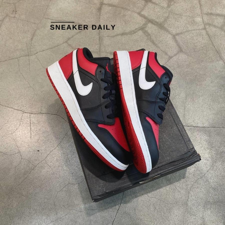 Giày Air Jordan 1 Low GS Alternate Bred Toe 553560-066 - Ảnh 5