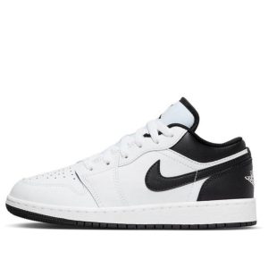 Giày Air Jordan 1 Low GS White Black 553560-132