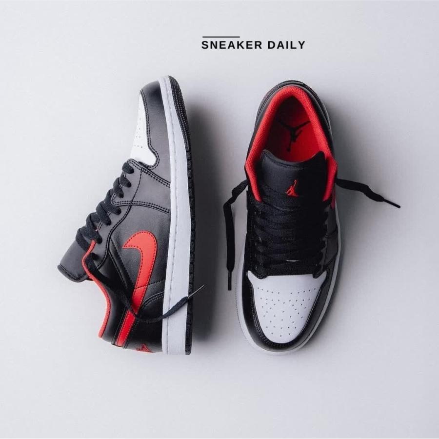 Giày Air Jordan 1 Low GS White Toe 553560-063 - Ảnh 5
