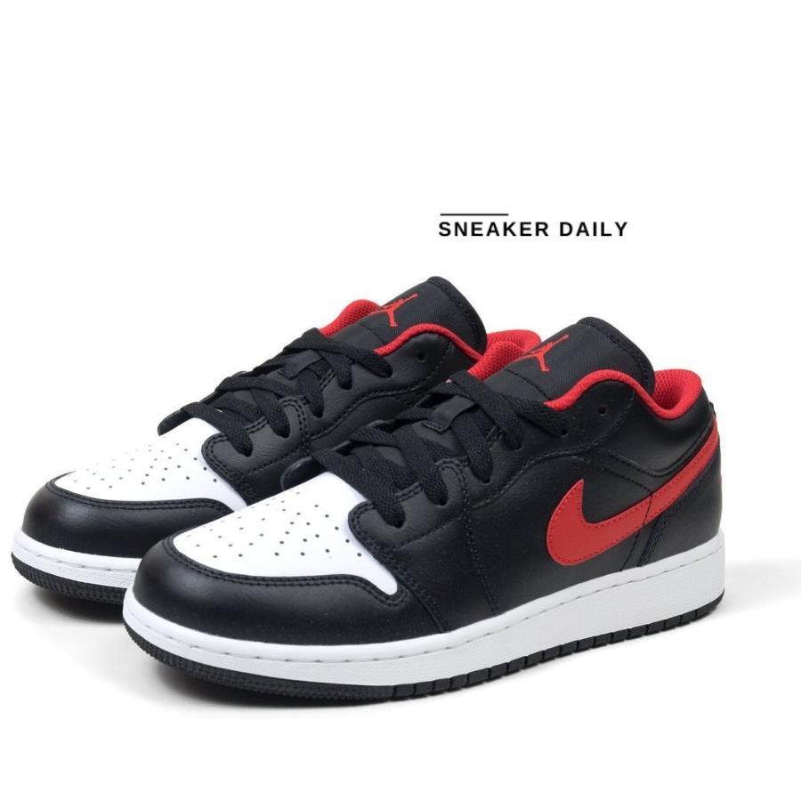 Giày Air Jordan 1 Low GS White Toe 553560-063 - Ảnh 8