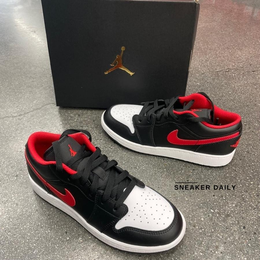 Giày Air Jordan 1 Low GS White Toe 553560-063 - Ảnh 9