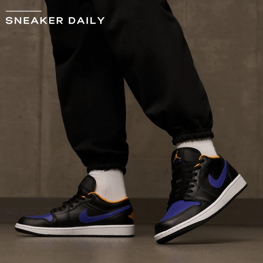 Giày Air Jordan 1 Low Lakers 553558-075 - Ảnh 2