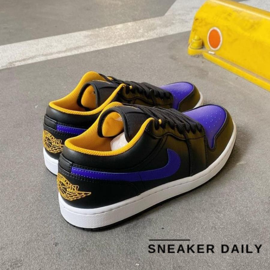 Giày Air Jordan 1 Low Lakers 553558-075 - Ảnh 3