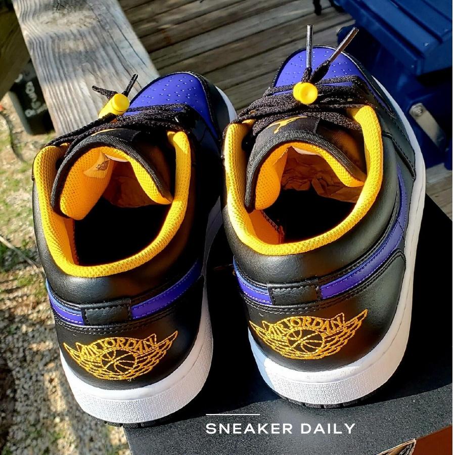 Giày Air Jordan 1 Low Lakers 553558-075 - Ảnh 6