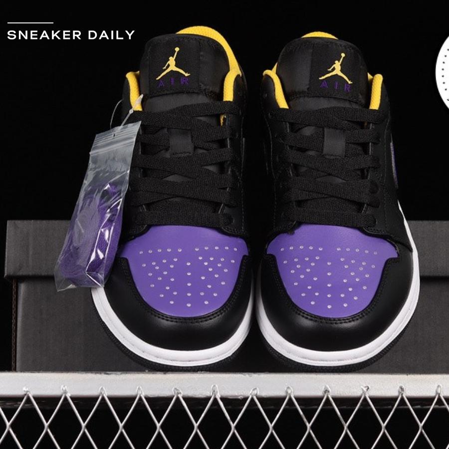 Giày Air Jordan 1 Low Lakers 553558-075 - Ảnh 8