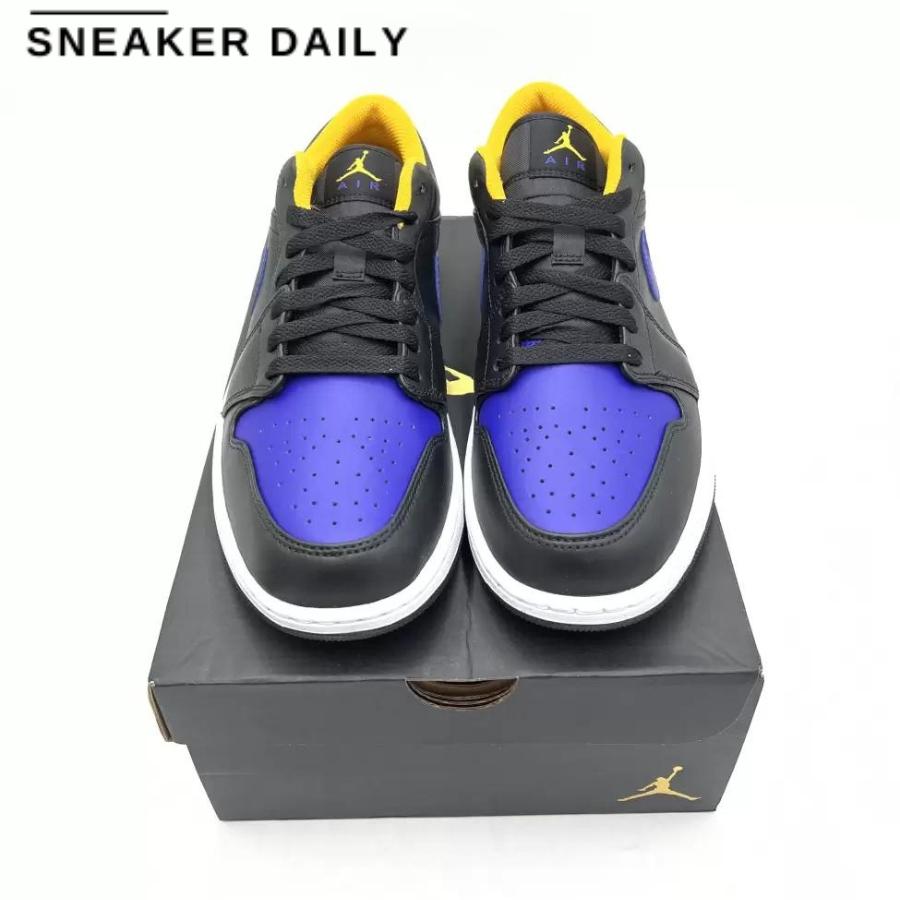 Giày Air Jordan 1 Low Lakers 553558-075 - Ảnh 9