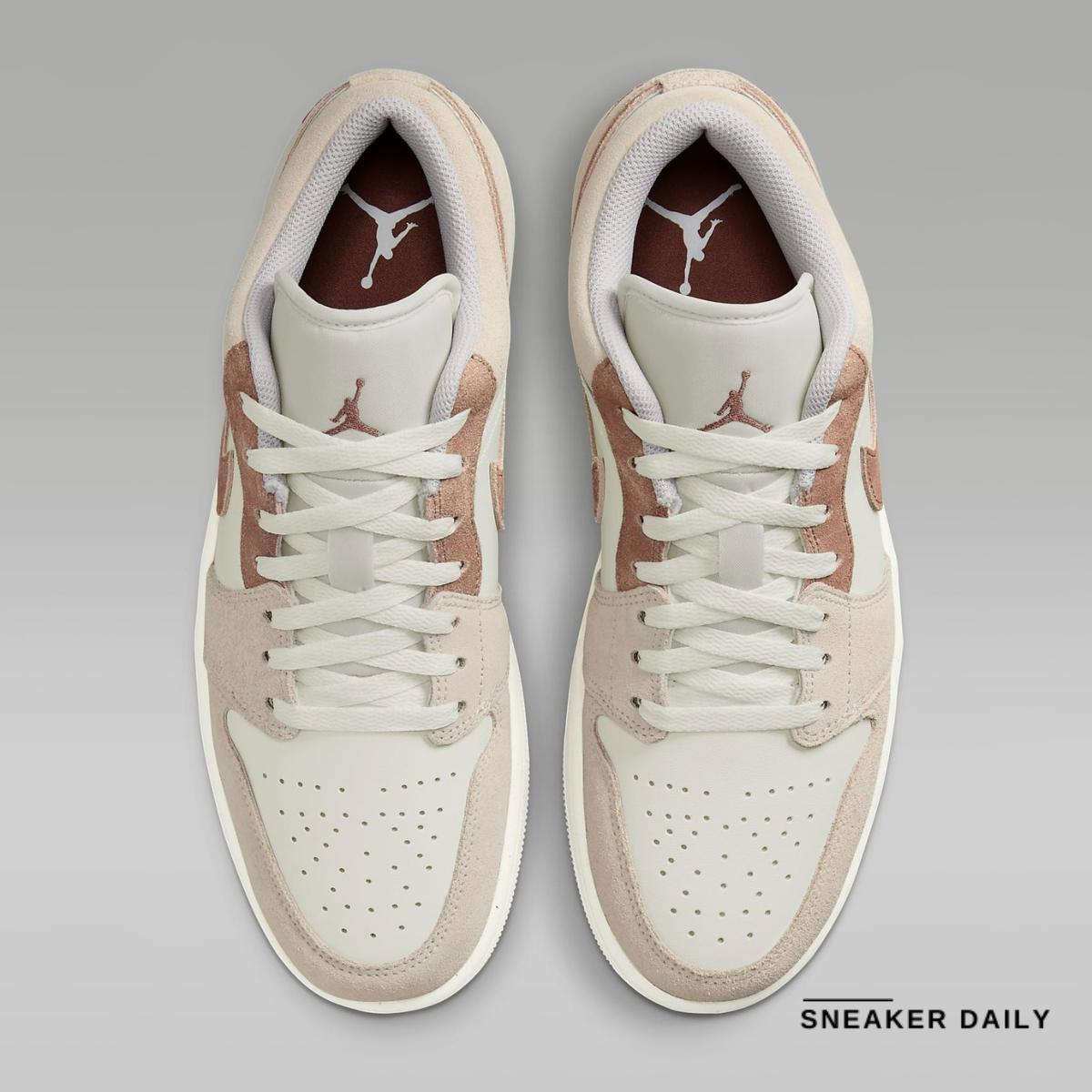 Giày Air Jordan 1 Low Light Bone HF1567-200 - Ảnh 7