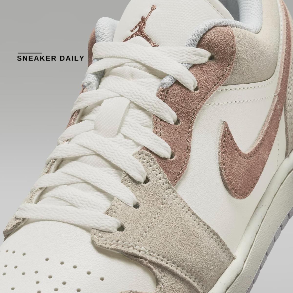 Giày Air Jordan 1 Low Light Bone HF1567-200 - Ảnh 8