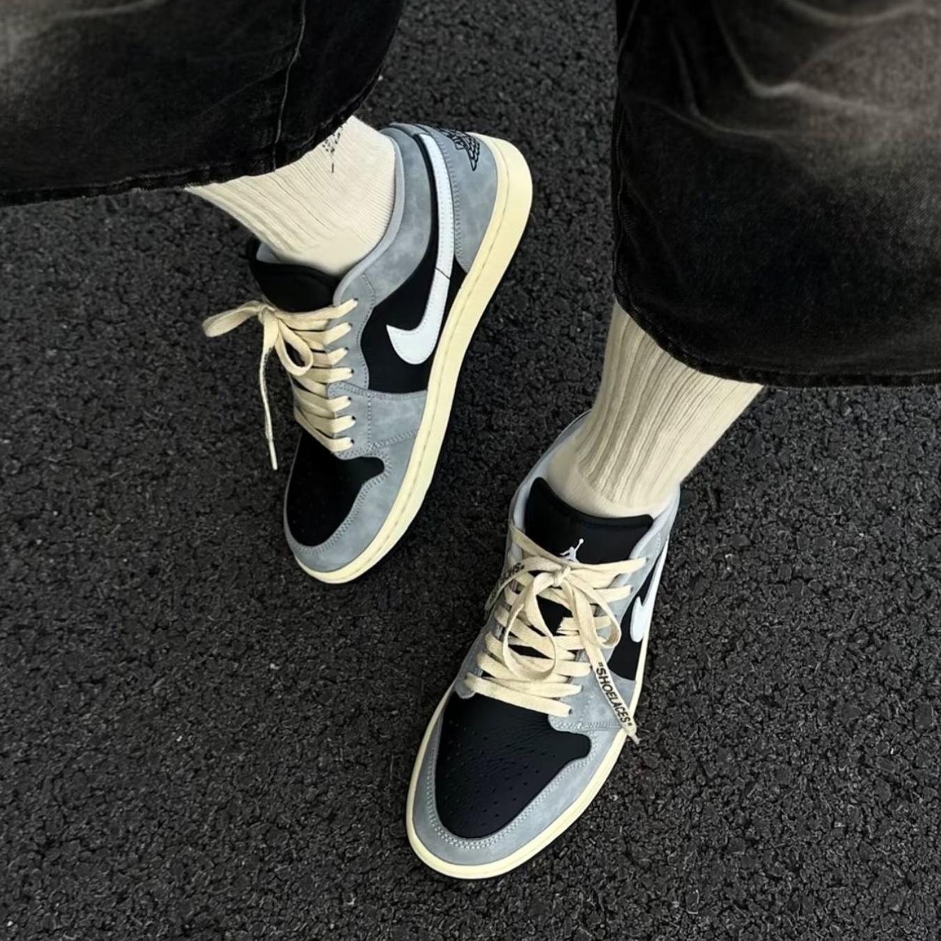 Giày Air Jordan 1 Low Light Smoke Grey HQ2010-012 - Ảnh 6
