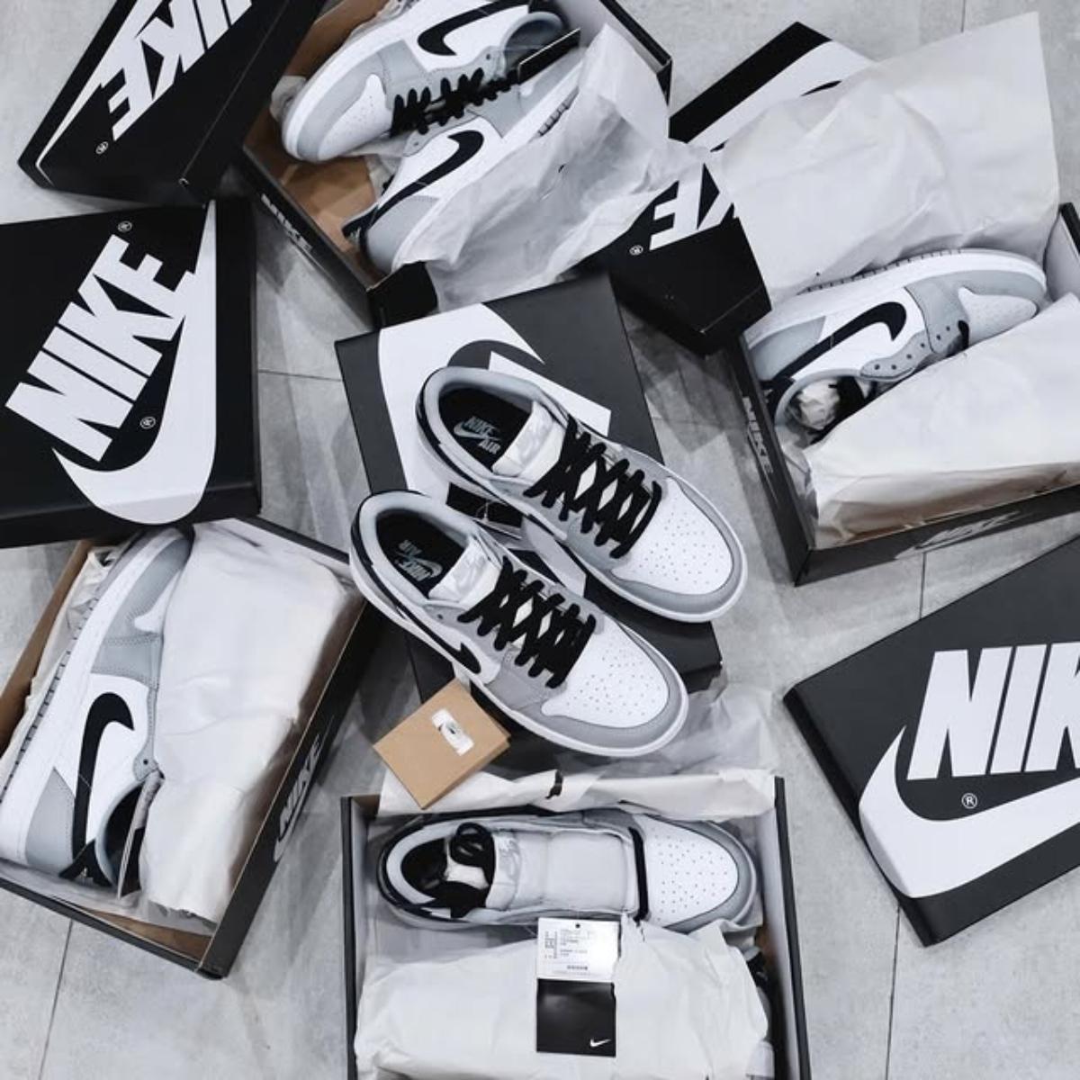Chất liệu da và suede trên upper Air Jordan 1 Low OG Barons CZ0858-110